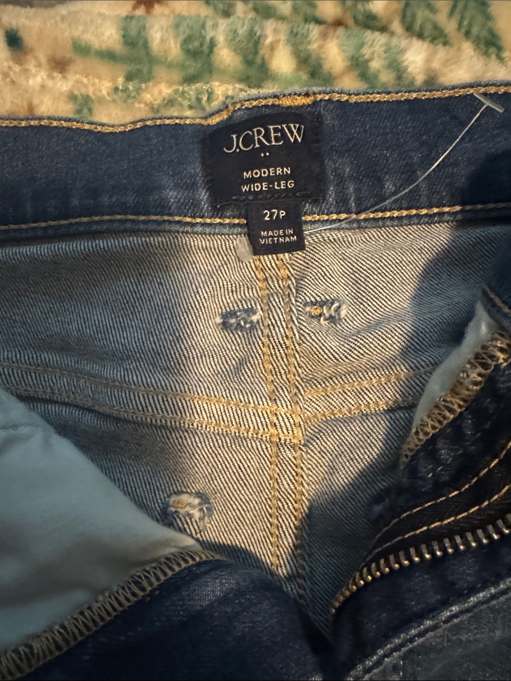 J.Crew Dark Blue Modern Wide-Leg Jeans